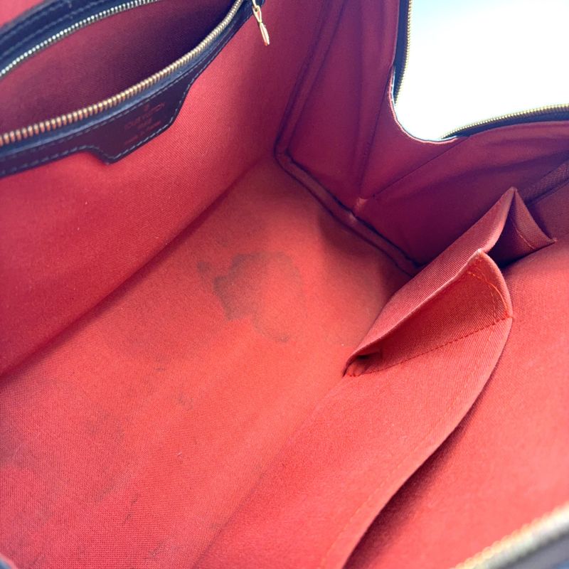 Louis Vuitton Nolita Damier Ebene Damier Ebene Leather × PVC Brown Handbag Gold