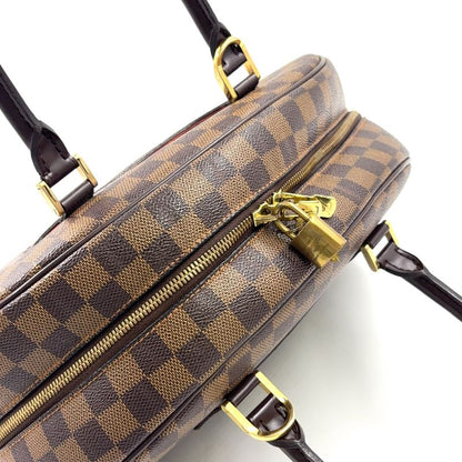 Louis Vuitton Nolita Damier Ebene Damier Ebene Leather × PVC Brown Handbag Gold