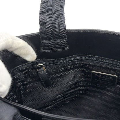 Prada Sport Leather X Canvas Dark Gray Handbag