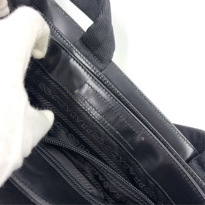 Prada Sport Leather X Canvas Dark Gray Handbag