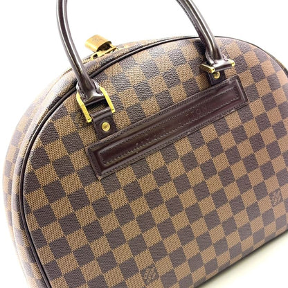 Louis Vuitton Nolita Damier Ebene Damier Ebene Leather × PVC Brown Handbag Gold