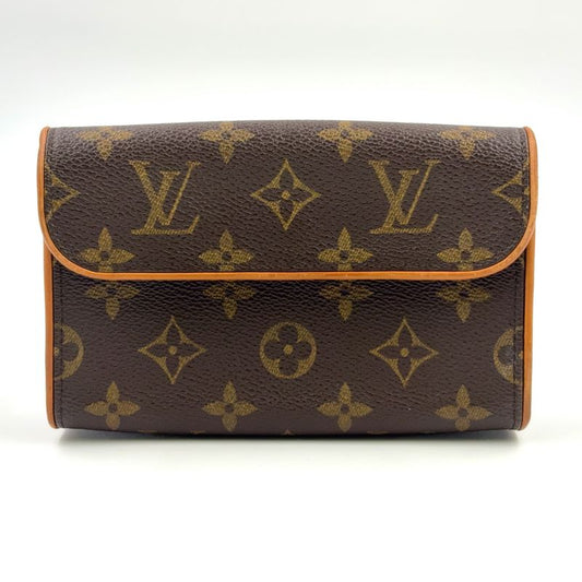 Louis Vuitton Pochette Twin PM Monogram XS Leather X PVC Brown Shoulder Bag