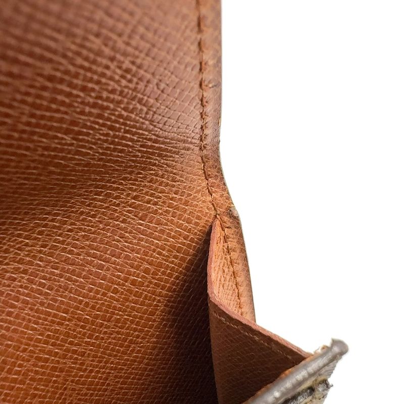 Louis Vuitton 3 Cartes Cles Di Monogram Portefeuille Monogram Leather × PVC