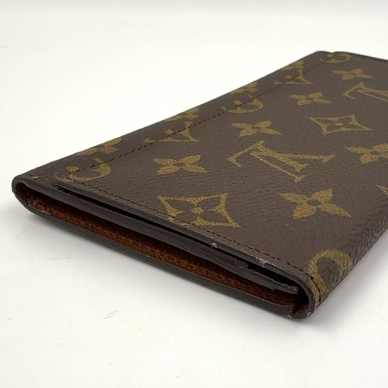 Louis Vuitton 3 Cartes Cles Di Monogram Portefeuille Monogram Leather × PVC