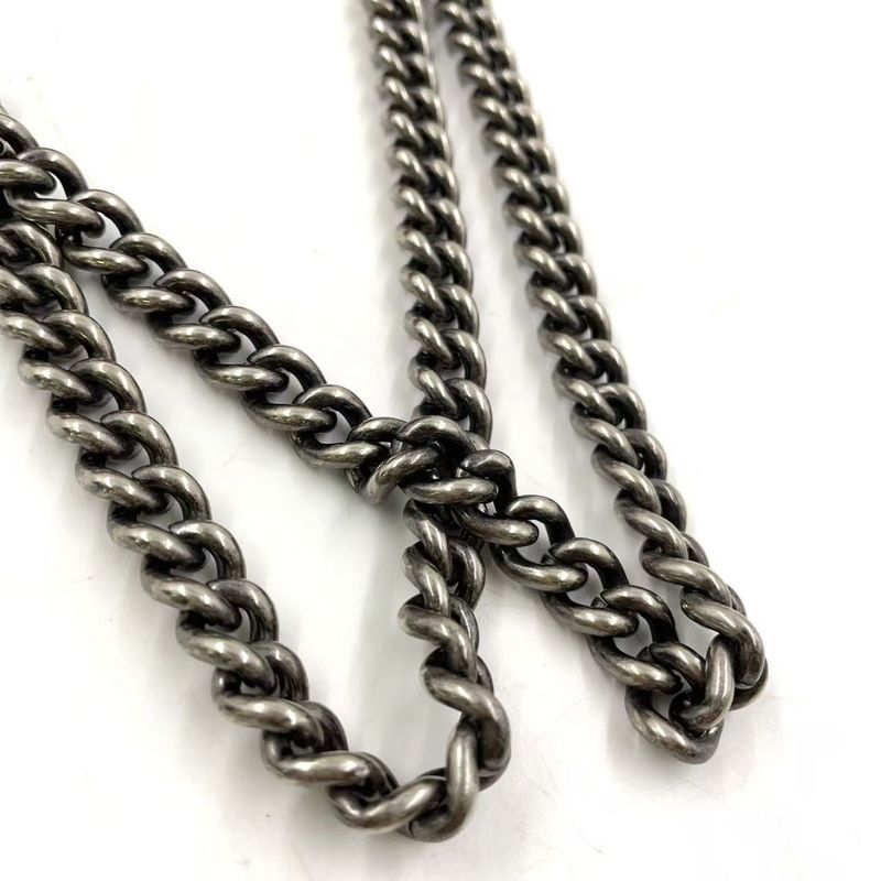 Chanel Matelasse Double Chain Serial No 17 Caviar Skin Red Shoulder Bag Silver