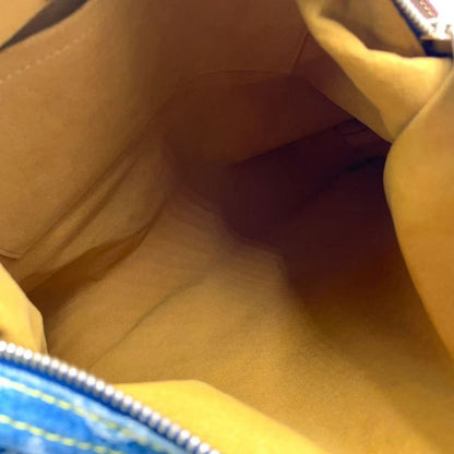 Louis Vuitton Baggy GM Monogram Denim Monogram Denim Leather × Denim Blue ×