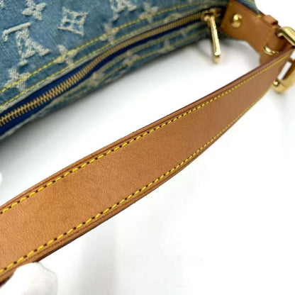 Louis Vuitton Baggy GM Monogram Denim Monogram Denim Leather × Denim Blue ×