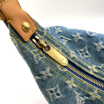 Louis Vuitton Baggy GM Monogram Denim Monogram Denim Leather × Denim Blue ×