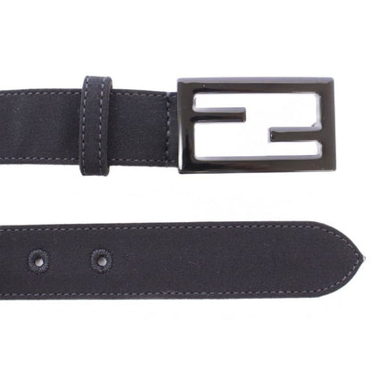 Fendi Belt FF Buckle 40 Black BB - OH