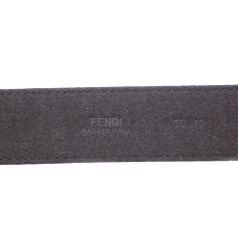 Fendi Belt FF Buckle 40 Black BB - OH