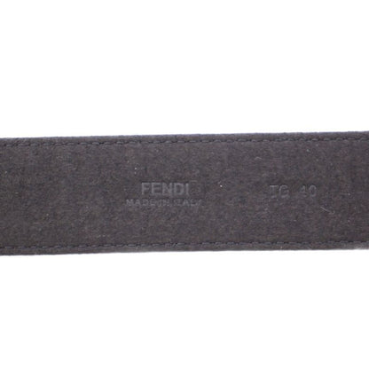 Fendi Belt FF Buckle 40 Black BB - OH