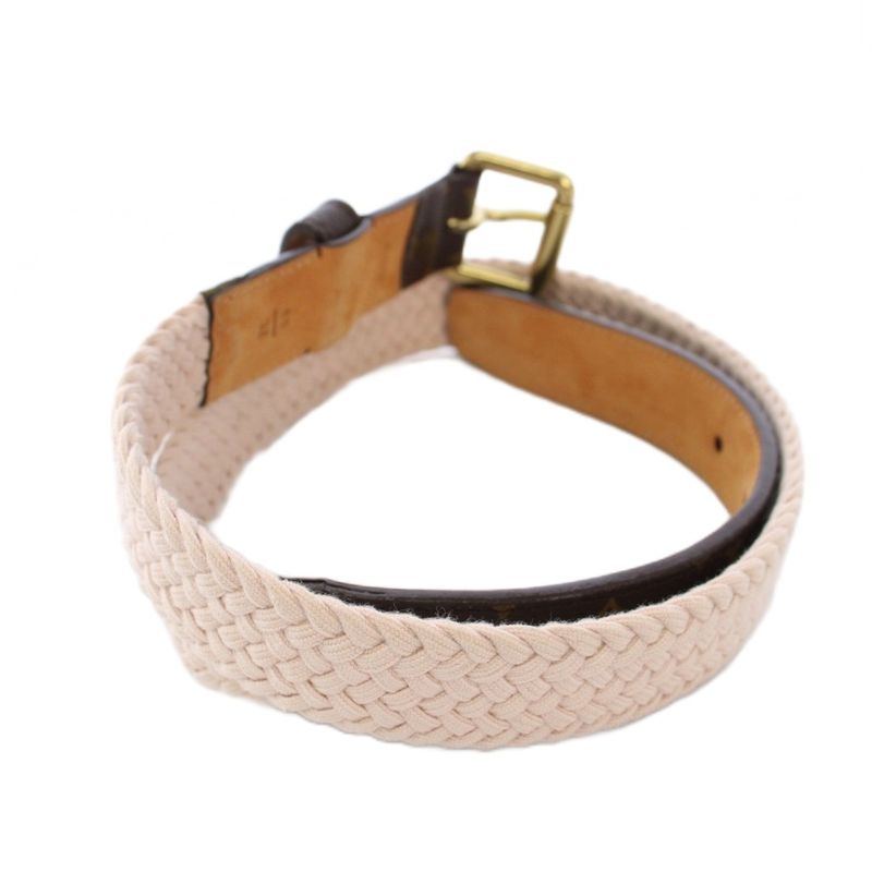 Louis Vuitton Belt Monogram Braided 80 32 Pink Brown TK - OH