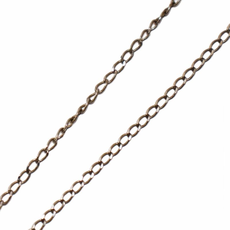 Chanel Coco Mark Necklace Pendant Mirror Ball Silver Color KH - OH