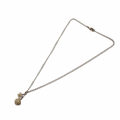 Chanel Coco Mark Necklace Pendant Mirror Ball Silver Color KH - OH