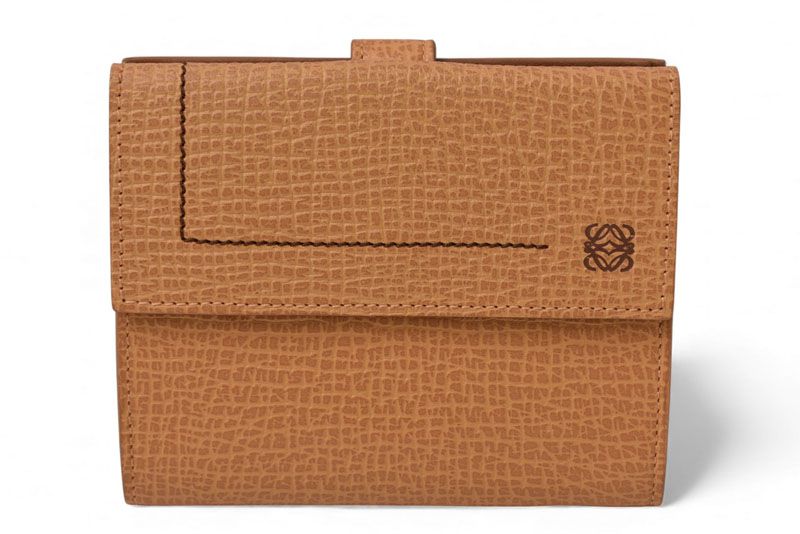 Loewe Wallet Loewe Trifold Wallet Anagram Trifold Caramel