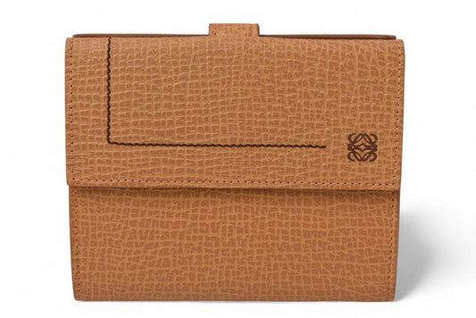 Loewe Wallet Loewe Trifold Wallet Anagram Trifold Caramel