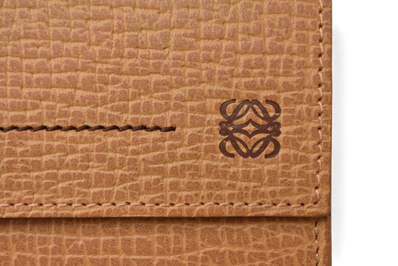 Loewe Wallet Loewe Trifold Wallet Anagram Trifold Caramel