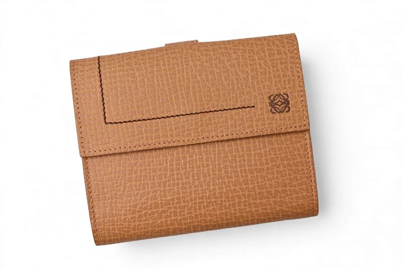 Loewe Wallet Loewe Trifold Wallet Anagram Trifold Caramel