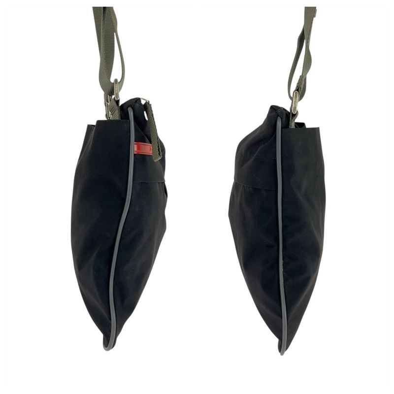 Prada Sports Prada Sports Tessuto Black Khaki Silver Hardware Nylon Shoulder