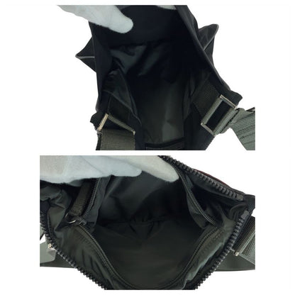 Prada Sports Prada Sports Tessuto Black Khaki Silver Hardware Nylon Shoulder