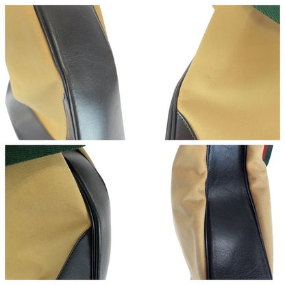 Gucci Bamboo Sherry Line GG Canvas/leather /bamboo 001 4058 Handbag Shoulder