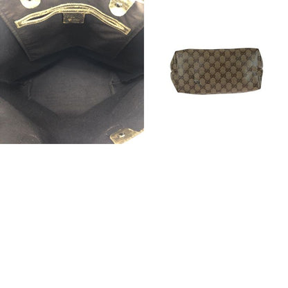 Gucci GG Crystal Beige Gold Hardware PVC 189896 Tote Bag Shoulder Bag 2way