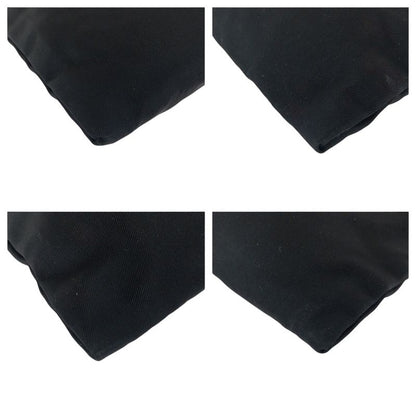 Prada Tessuto Triangle Logo Plate Black Silver Hardware Nylon Shoulder Bag