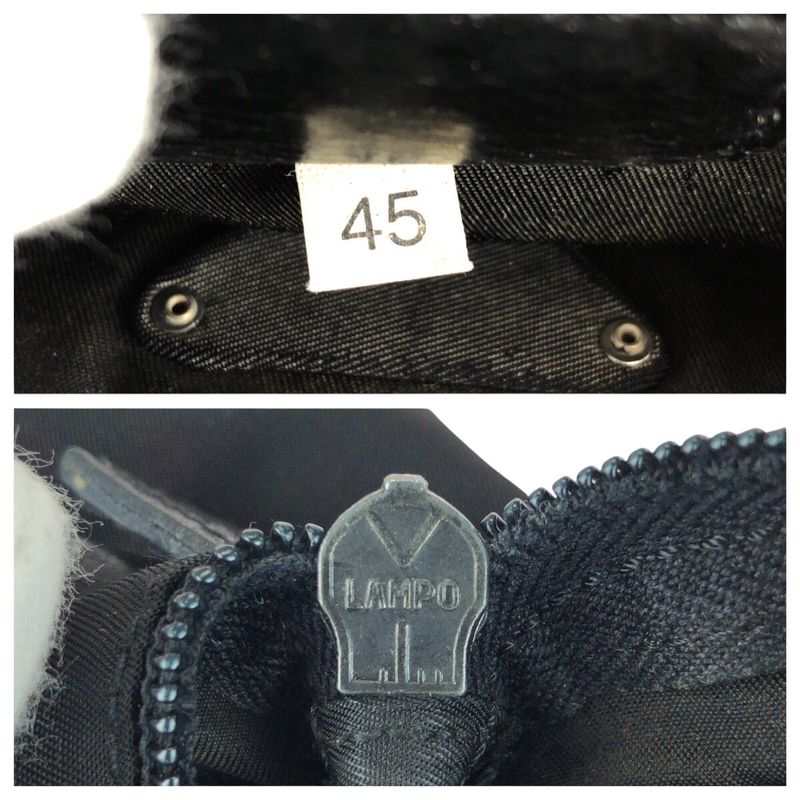 Prada Tessuto Triangle Logo Plate Black Silver Hardware Nylon Shoulder Bag