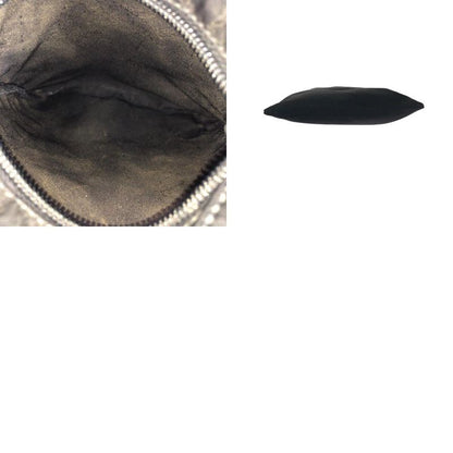 Prada Tessuto Triangle Logo Plate Black Silver Hardware Nylon Shoulder Bag