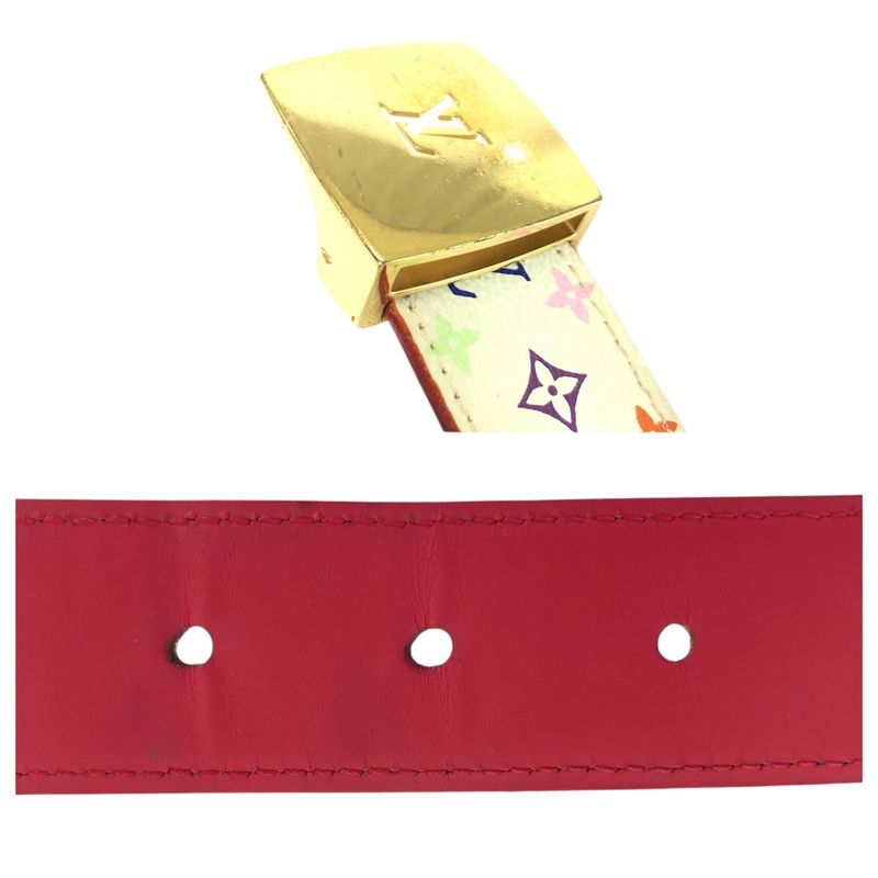 Louis Vuitton Monogram Multicolor Santure Carré 75cm (29.53in)/30in White Red