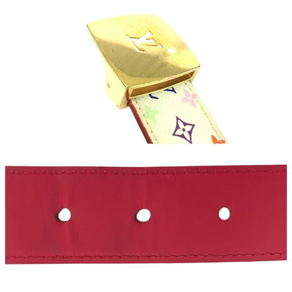 Louis Vuitton Monogram Multicolor Santure Carré 75cm (29.53in)/30in White Red