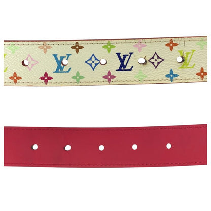 Louis Vuitton Monogram Multicolor Santure Carré 75cm (29.53in)/30in White Red