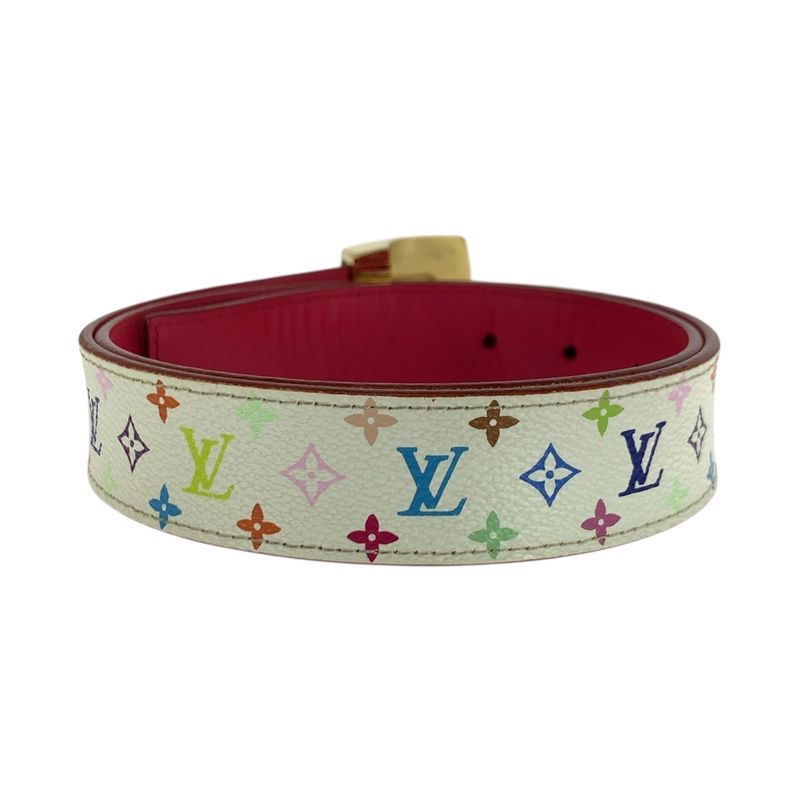 Louis Vuitton Monogram Multicolor Santure Carré 75cm (29.53in)/30in White Red