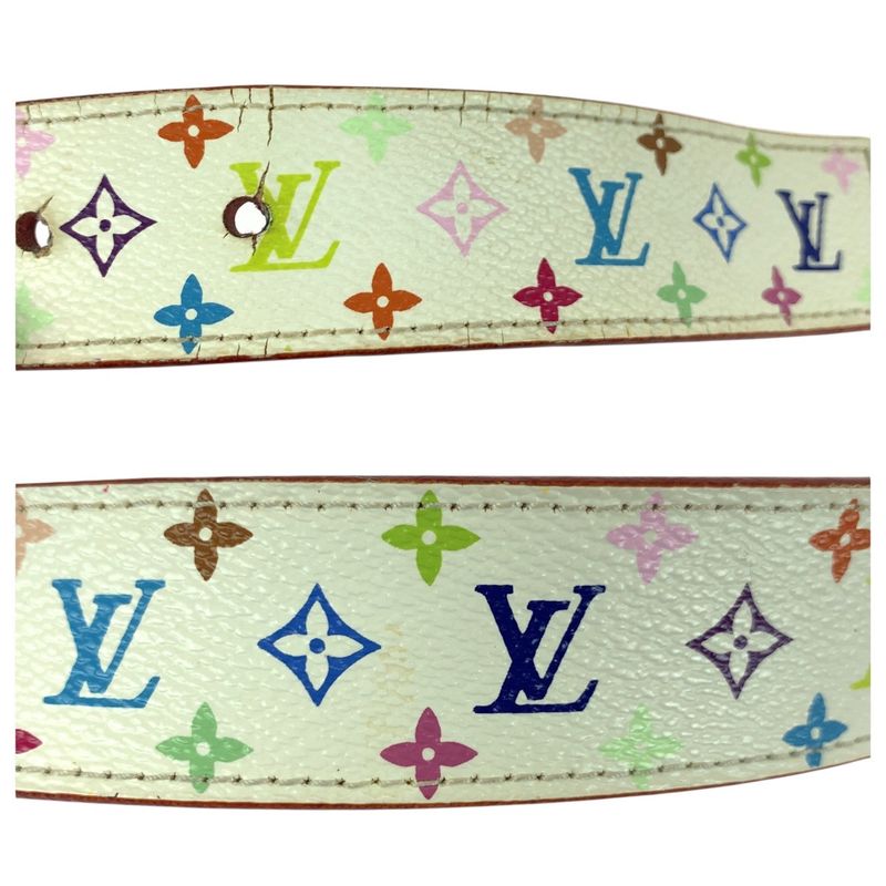 Louis Vuitton Monogram Multicolor Santure Carré 75cm (29.53in)/30in White Red
