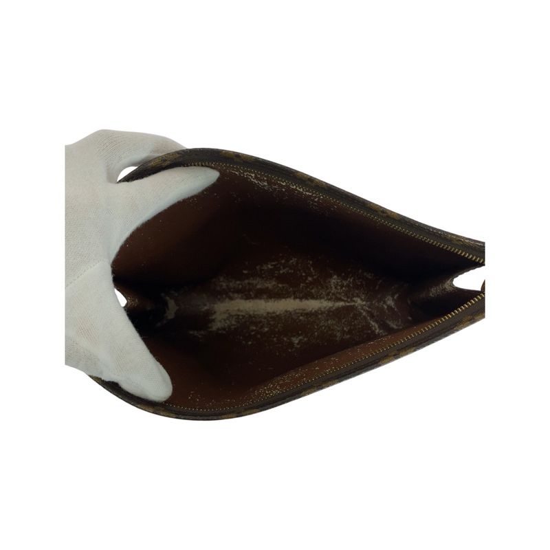 Louis Vuitton Vintage Monogram Poche Toilette 26 Brown Leather M47542 Clutch