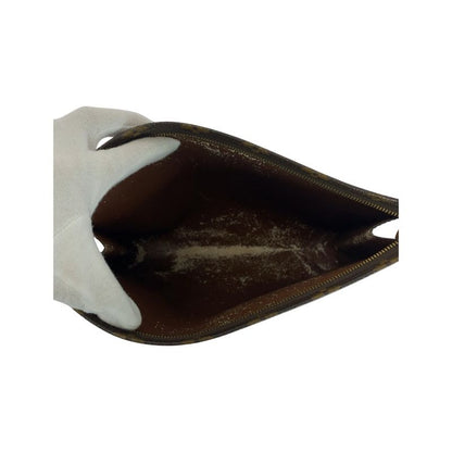 Louis Vuitton Vintage Monogram Poche Toilette 26 Brown Leather M47542 Clutch