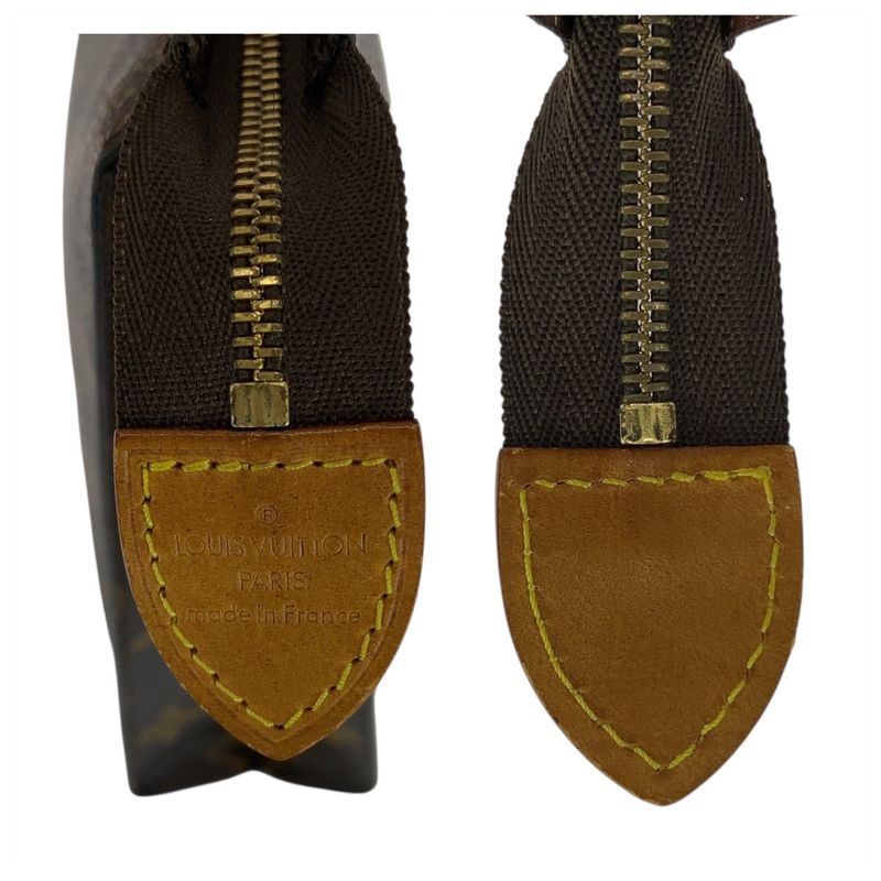 Louis Vuitton Vintage Monogram Poche Toilette 26 Brown Leather M47542 Clutch