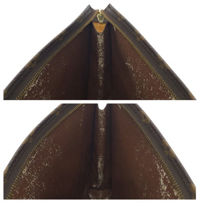 Louis Vuitton Vintage Monogram Poche Toilette 26 Brown Leather M47542 Clutch