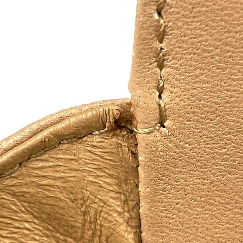 Chanel Coco Mark Chain Tote Matelasse Shoulder Bag Tote Leather Beige Women