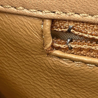 Chanel Coco Mark Chain Tote Matelasse Shoulder Bag Tote Leather Beige Women