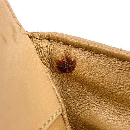 Chanel Coco Mark Chain Tote Matelasse Shoulder Bag Tote Leather Beige Women