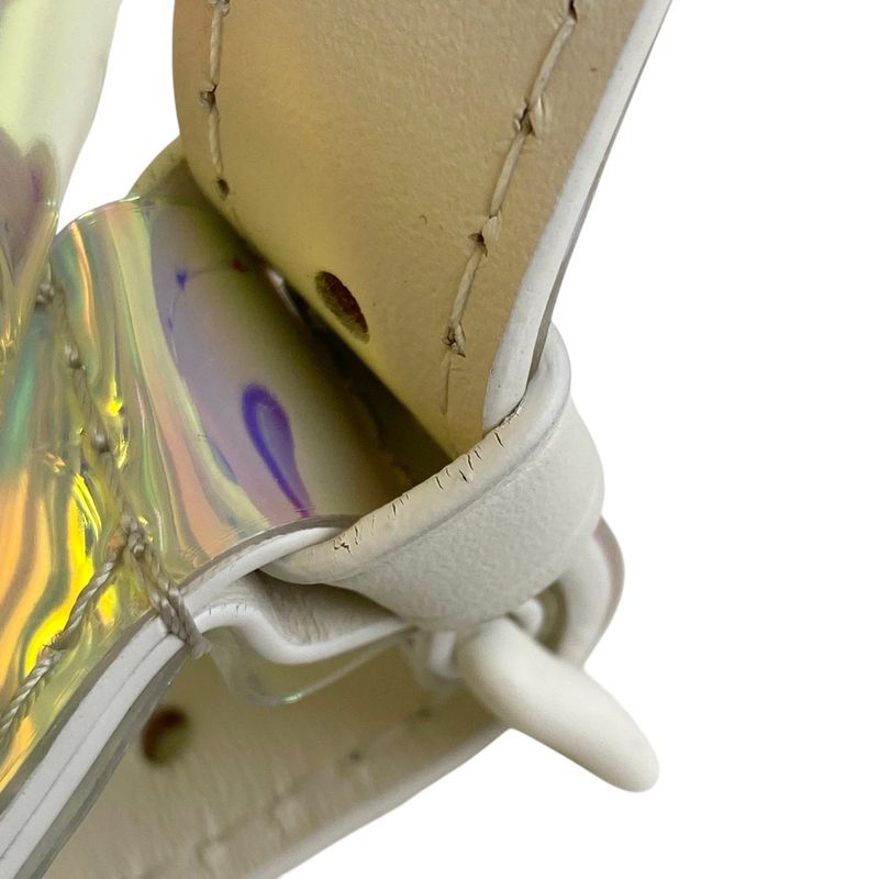 Louis Vuitton Christopher GM Monogram Prism Embossed Backpack PVC Clear Ivory