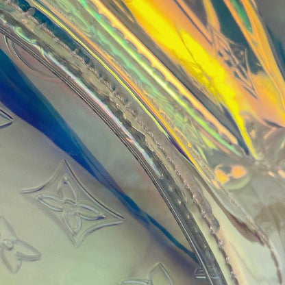 Louis Vuitton Christopher GM Monogram Prism Embossed Backpack PVC Clear Ivory