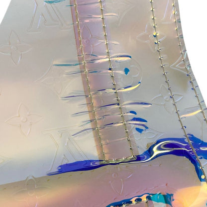 Louis Vuitton Christopher GM Monogram Prism Embossed Backpack PVC Clear Ivory