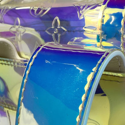 Louis Vuitton Christopher GM Monogram Prism Embossed Backpack PVC Clear Ivory