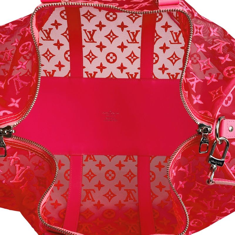 Louis Vuitton Keepall Bandouliere 50 Monogram See-through Mesh 2WAY Shoulder