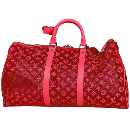 Louis Vuitton Keepall Bandouliere 50 Monogram See-through Mesh 2WAY Shoulder