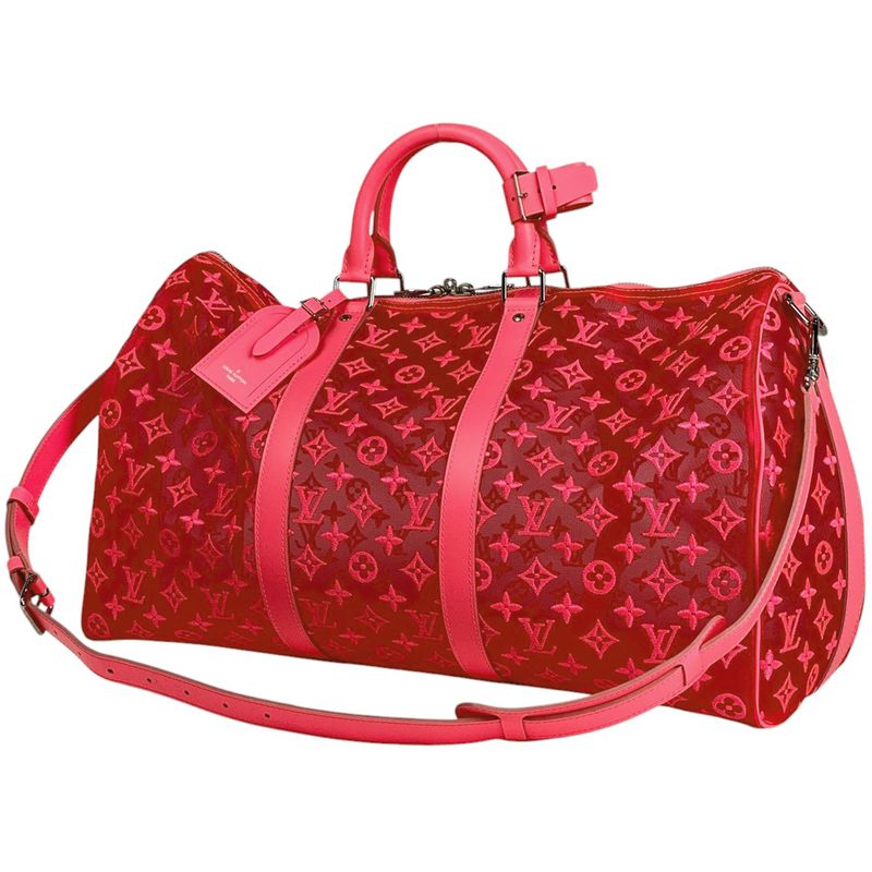 Louis Vuitton Keepall Bandouliere 50 Monogram See-through Mesh 2WAY Shoulder