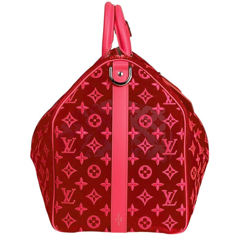 Louis Vuitton Keepall Bandouliere 50 Monogram See-through Mesh 2WAY Shoulder