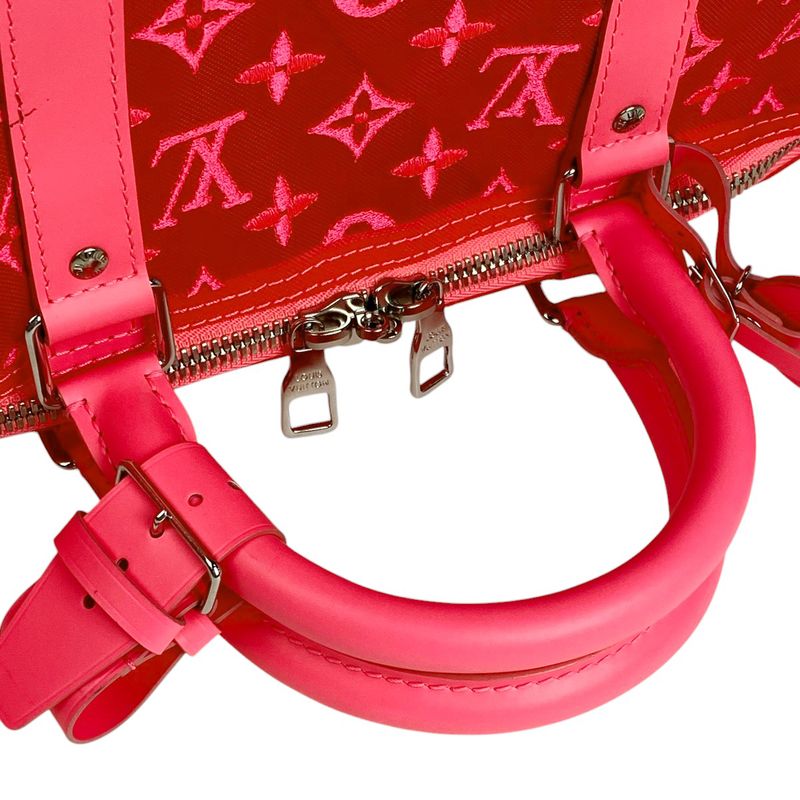 Louis Vuitton Keepall Bandouliere 50 Monogram See-through Mesh 2WAY Shoulder